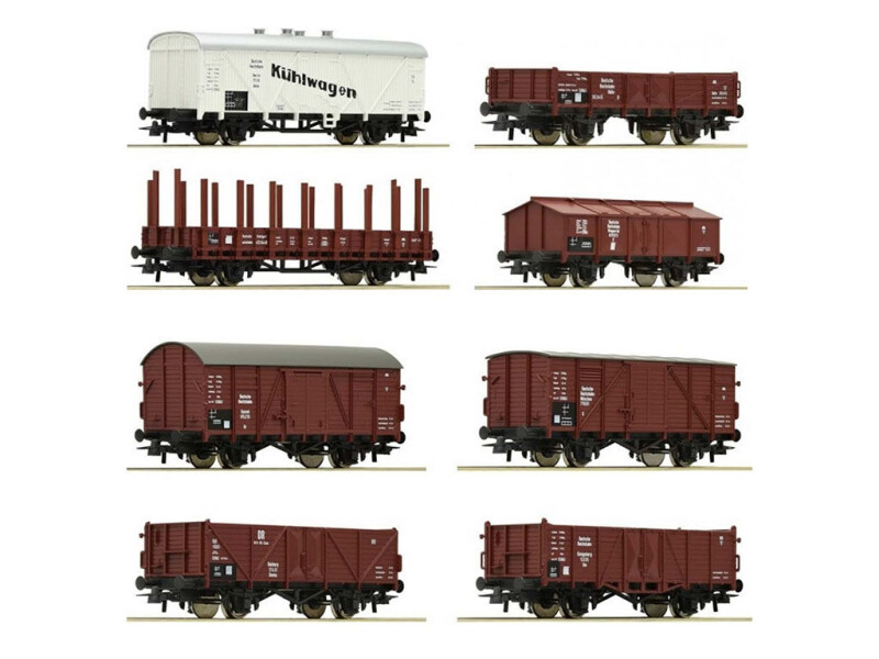 Roco 8 dílná sada nákladních vozů DRG - 44003